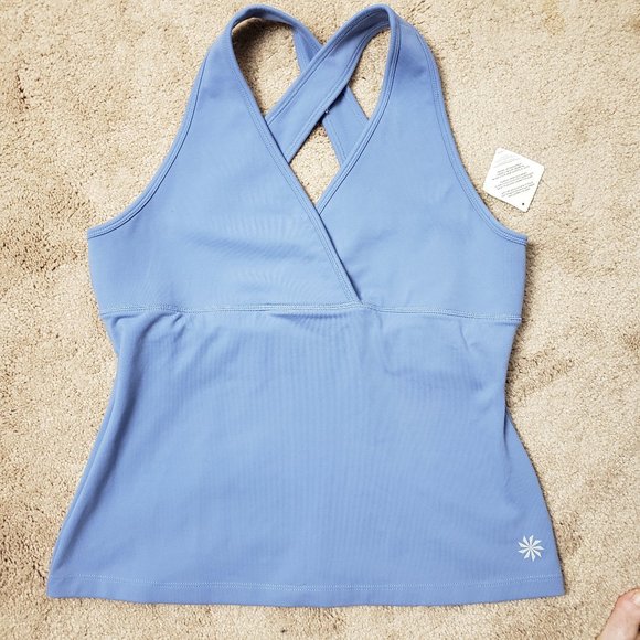 Athleta Tops - ATHLETA Empire Waist Crossed Straps Tank Top